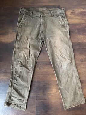 The American Outdoorsman Olive Utility Canvas Pants 36x32